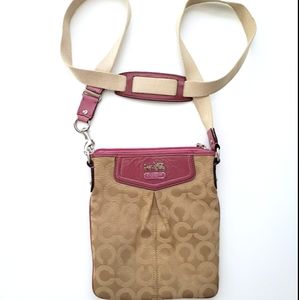 Coach Lilac Madison Op Art Crossbody Bag